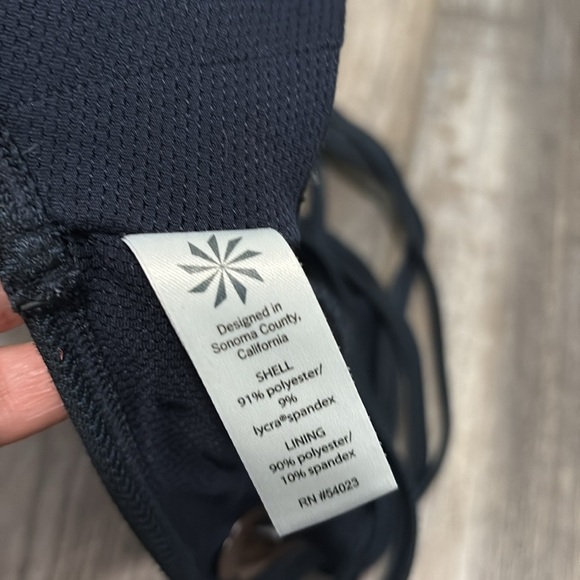 Athleta Blue Textured Sports Bra XXS - Picture 4 of 6